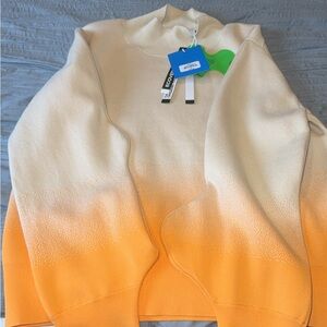 PH5 Cream and Orange Cowl Neck Sweater